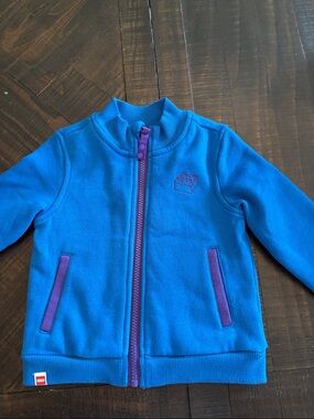 Lego Bright Blue Zip Jacket with Purple Trim